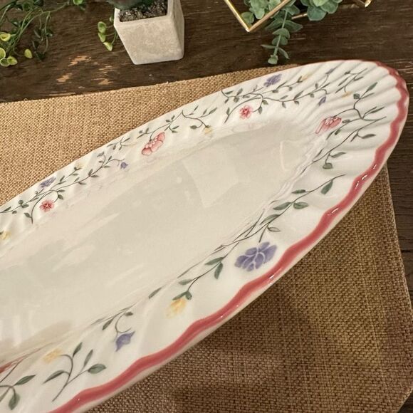 Johnson Bros Fine Porcelain SUMMER CHINTZ‎ Oval Serving Platter 13.75” x 10.5” - Picture 4 of 7